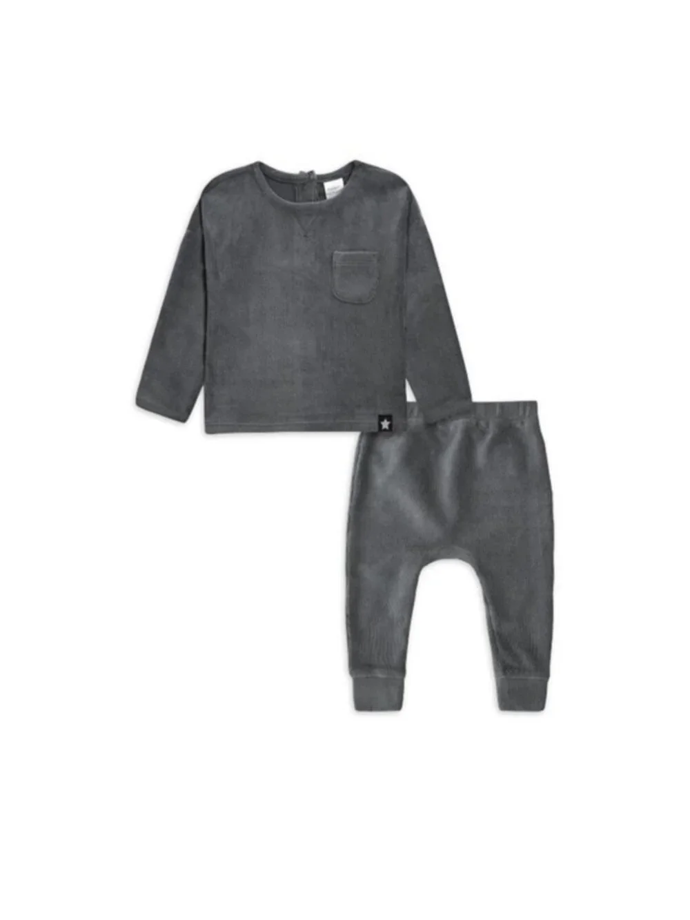 Modern Moments by Gerber Long Sleeve Velour Top and Pant Outfit‎ Set